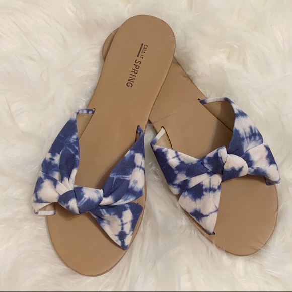 Call It Spring Shoes - Call It Spring Tie Dye Twist Slide Sandals